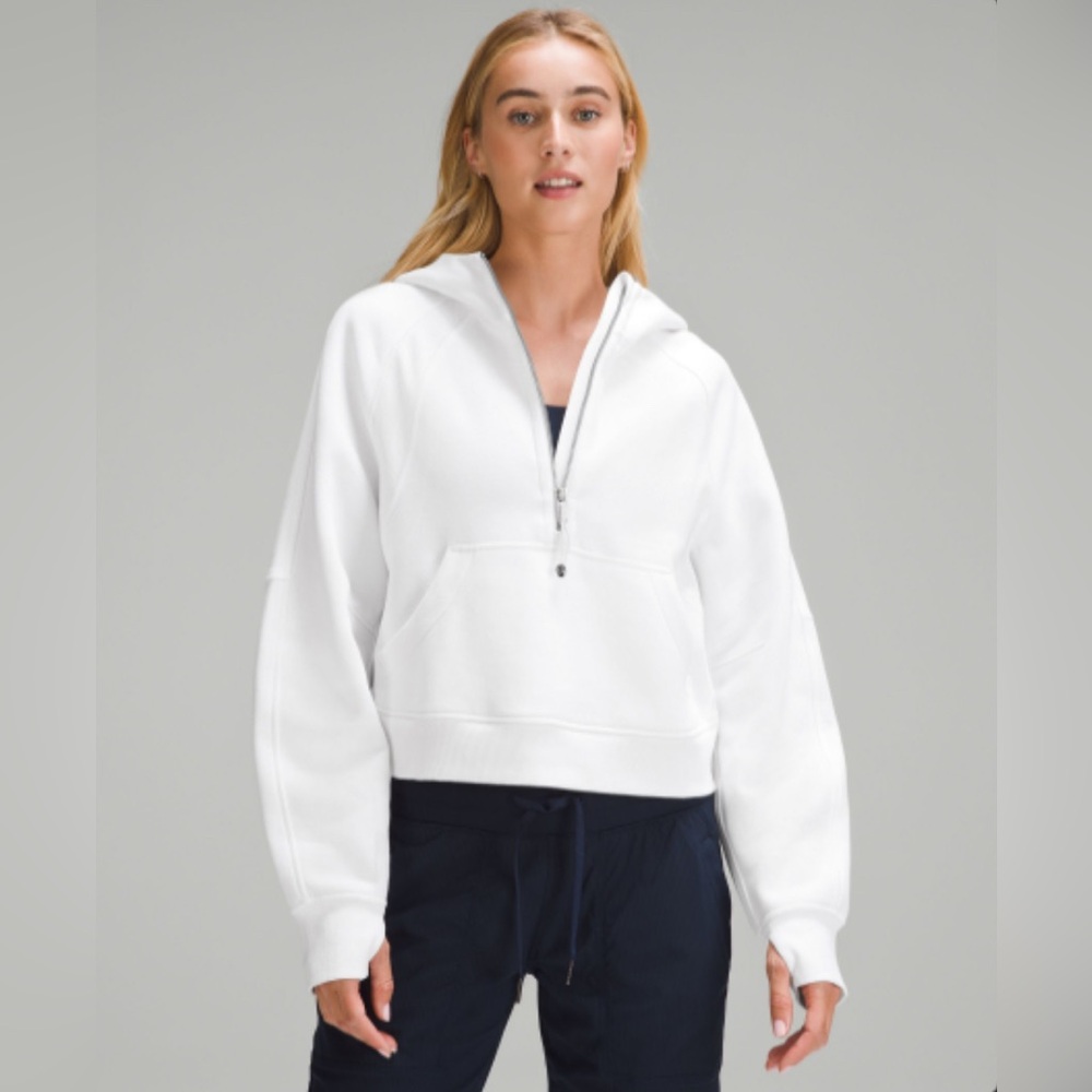 Lululemon Scuba Half Zip White